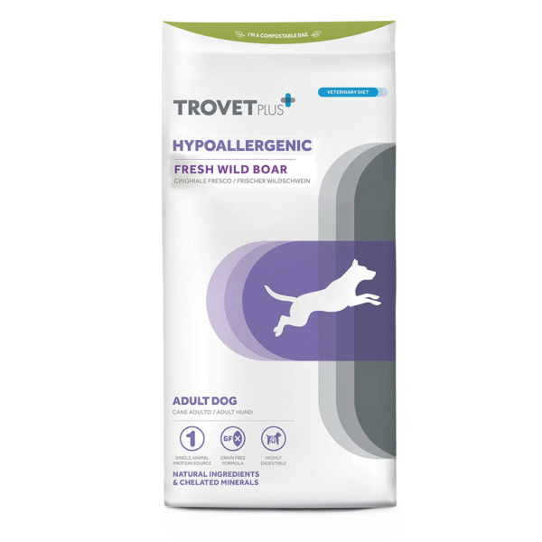 Trovet Plus Adult Dog Hypoallergenic Venison Veterinary Diet 3kg bag – hypoallergenic dog food with venison for sensitive dogs