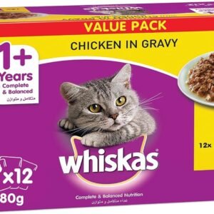 Whiskas Chicken Gravy wet food 80g (Pack of 12 x 80g)