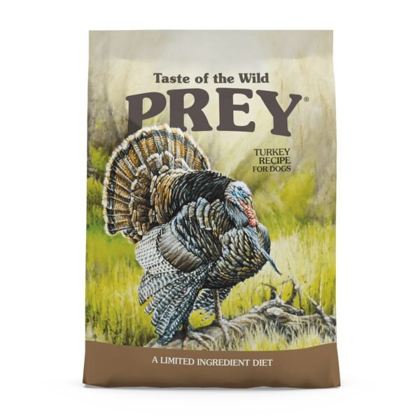 Taste of the Wild PREY Turkey Limited Ingredient Formula 3.63Kg dog food bag – grain-free premium nutrition for sensitive dogs